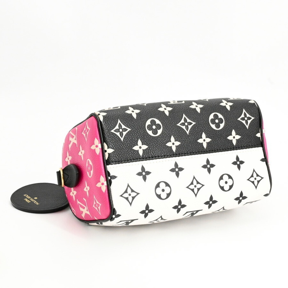 Louis Vuitton Speedy Bandouliere Handbag Black White - Picture 5 of 8